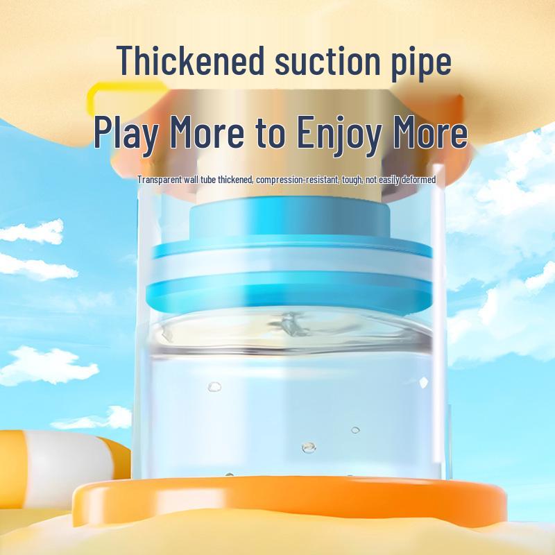 Cartoon Fireworks Water Gun: Pull-out Toy for Kids' Beach & Outdoor Water Play