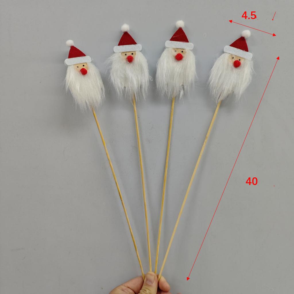 Decorations for Christmas, Creative Decorations for Elk, Snowman, Card Insertion, Santa Claus Cartoon, Plush Flowers Bouquet