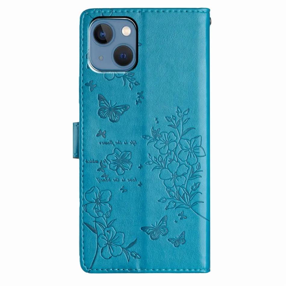 Cute Flower Butterfly Wallet Case For Google Pixel 9A 6 6A 7 7A 8 8A 9 Pro XL 5G Card Slots Phone Protect Cover #PHB