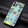 כיסוי לאפל אייפון 11 13 14 12 פרו 7 פלוס XR X XS מקס 6 6S 13 פרו מקס סיליקון שחור פונדה לטלפון פיקה פוקימון חמוד