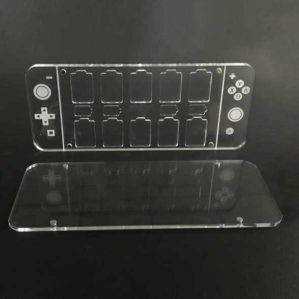 Game Card Case Transparent 14 in 1 Multifunctional Acrylic Game Card Holder for Switch Game Cards
