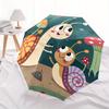 1pc Snail Forest Automatic Open/Close Exquisite Umbrella Sturdy Iron Frame, Compact Travel Umbrella - Perfect Gift for Women, Men, Birthdays