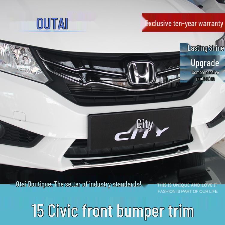 15-20 City Bumper & Trunk Trim Strip Set with Stickers