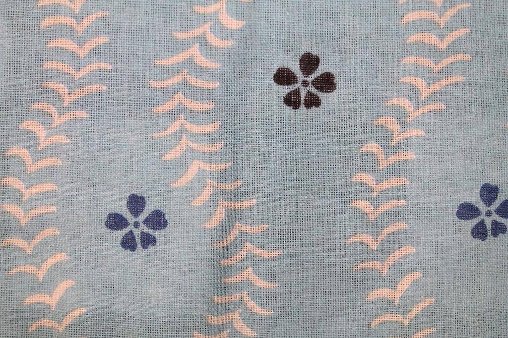 Kurochiku Gauze Hand Checkered Komon Cotton Double-Sided Towel, Pattern, 100%