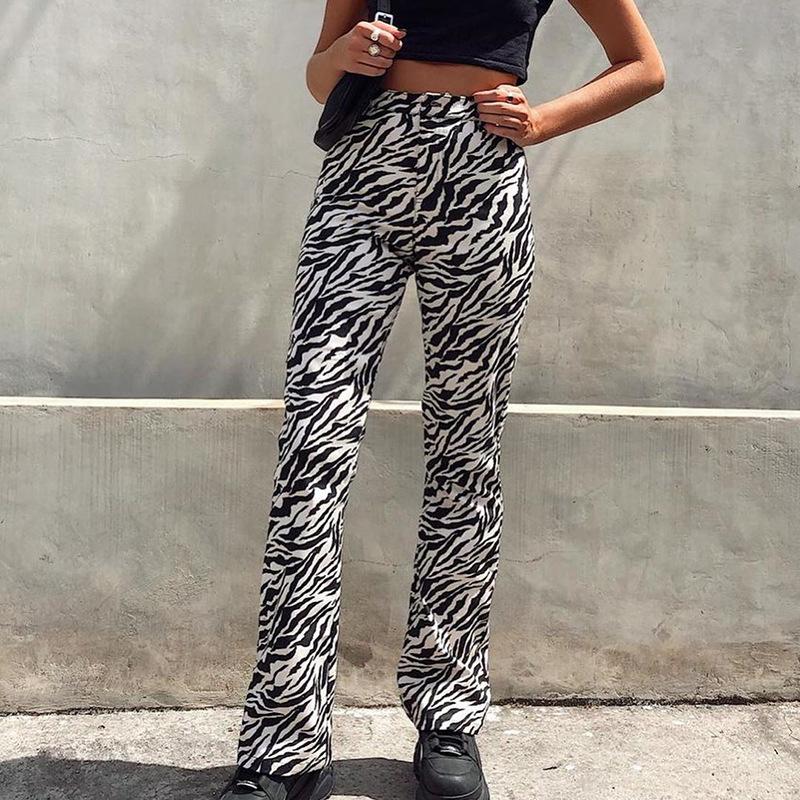 Women Versatile Comfortable Printed High-Waisted Pants