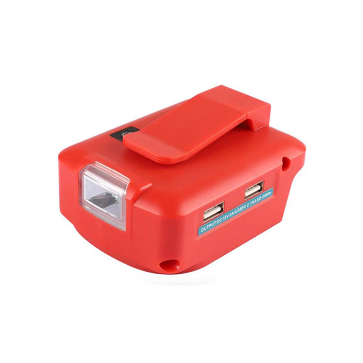 

Адаптер питания Milwaukee M1818 V со светодиодным рабочим светом и 2 USB-портами
