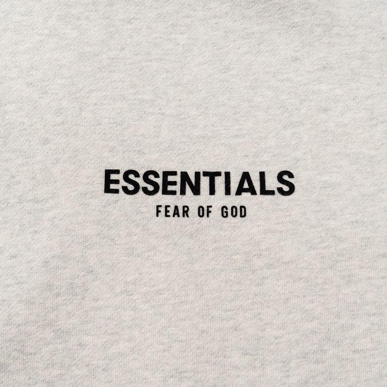 FOG Fear of God ESSENTIALS Męska bluza z kapturem w amerykańskim stylu z pluszem