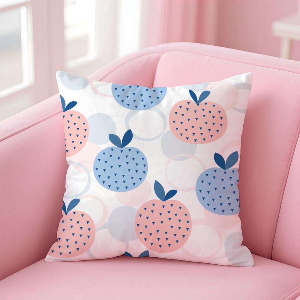 Nordic Simple Floral Polka Dot Plants Art Cushion Cover Pillowcase Short Plush Invisible zipper Room Sofa Cushion Cover