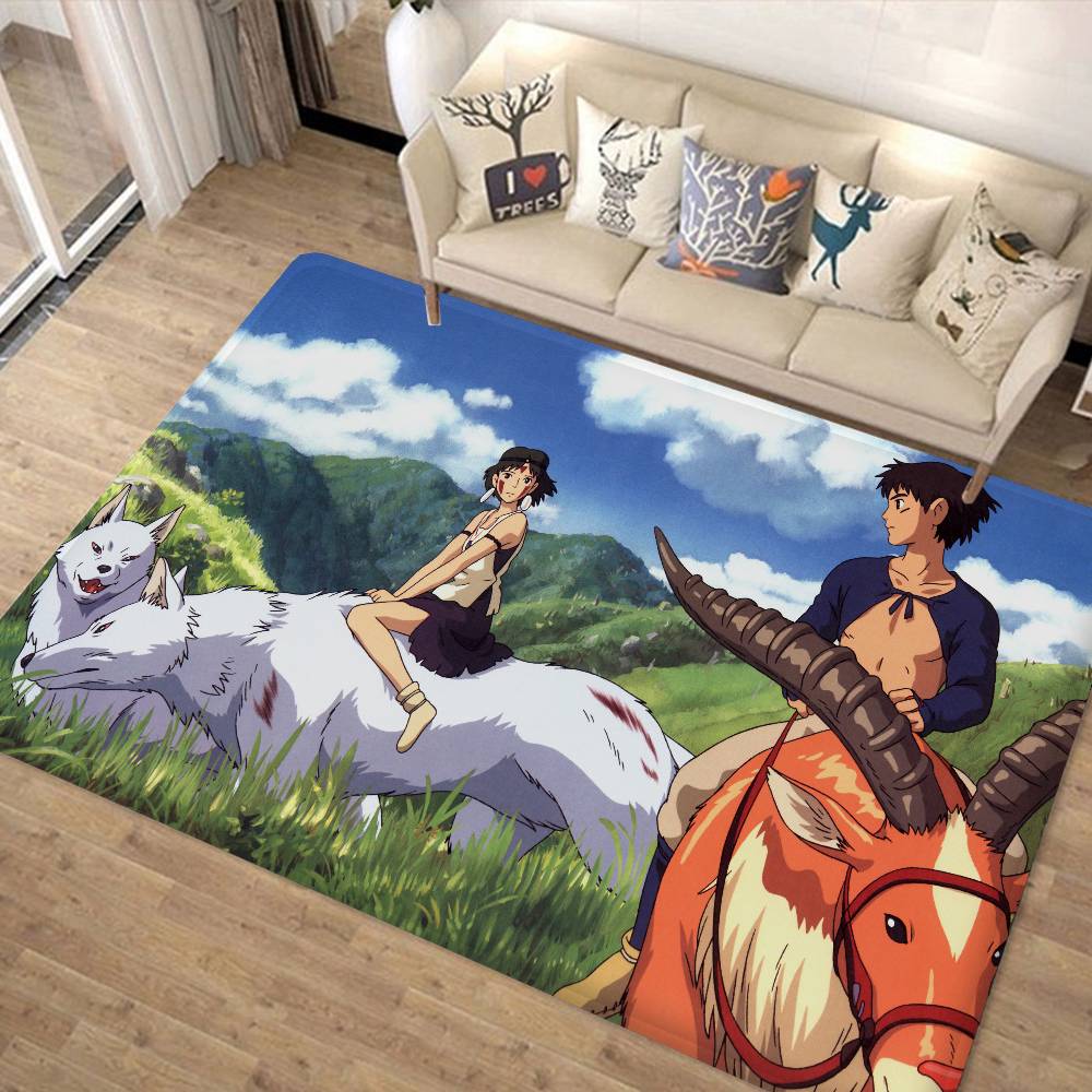 Anime Film P-Princezna M-Mononoke Vstupní rohožka Skandinávský styl Domácí rohožka Koupelnové-WC rohožky Ložnice Hotelová dekorační rohož