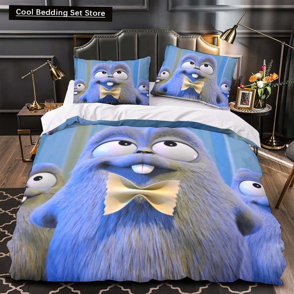 3D Printed Anime Grizzy and the Lemmings Bedding Set Single Twin Full Queen King Size Bed Set Adult Kid Bedroom Duvet Cover Sets