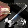 Zinc Alloy Stainless Steel Double-Sided Meat Tenderizer Hammer
