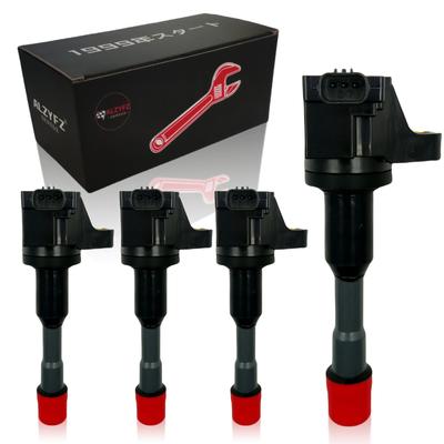 ALZYFZ Car 4pcs Ignition Coil 30521-PWA-003 30521-PWA-S01 Honda Fit GD1 GD2 Fit Aria GD6