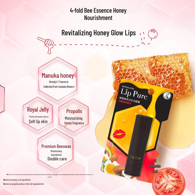 Mentholatum Honey Botanical Lip Balm: Original Flavor, Moisturizing & Hydrating Anti-Chapped Care for Women.