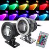 20W RGB LED Underwater Lights Submersible Lamp With Remote Control 16 Colors Changing IP65 Waterproof for Pool Aquarium Spray