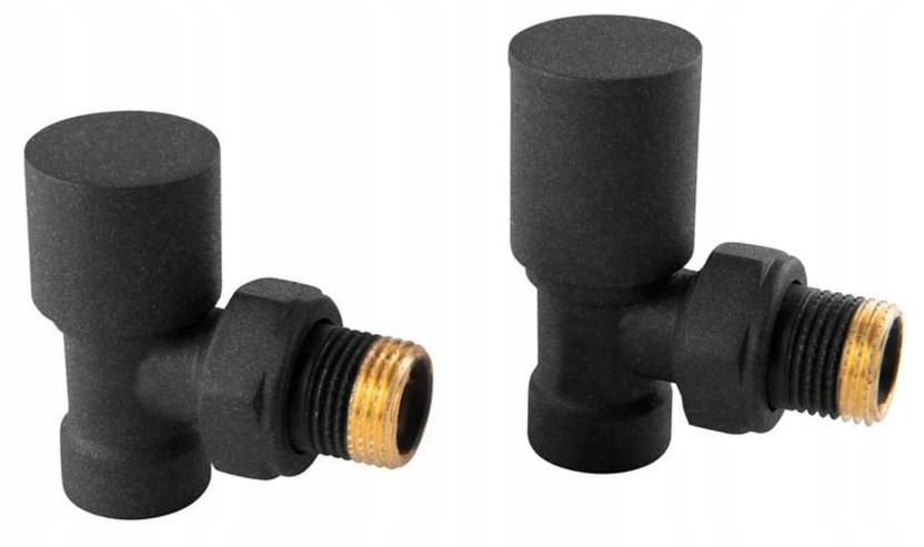 Angled Radiator Valve Set
