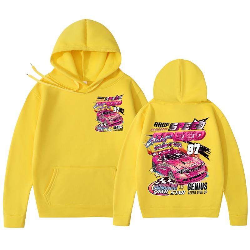 Men Women Autumn Winter Cool Hoodie Car Print Hoody Men Vintage Casual Sweatshirt Long Sleeve Pullovers