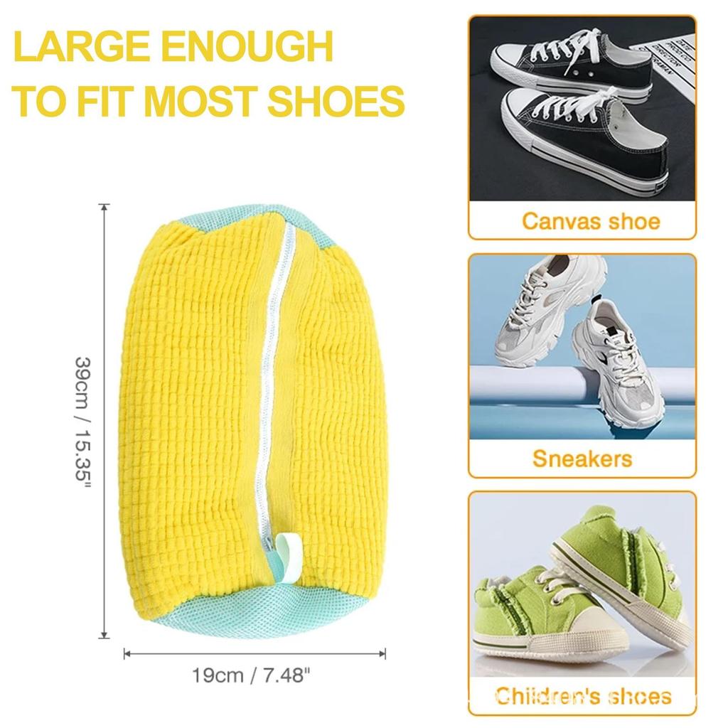 Shoe Washing Bag Sneakers Laundry Shoes Net Protector Fluffy Microfiber Machine Laundry Bag Drying Bags