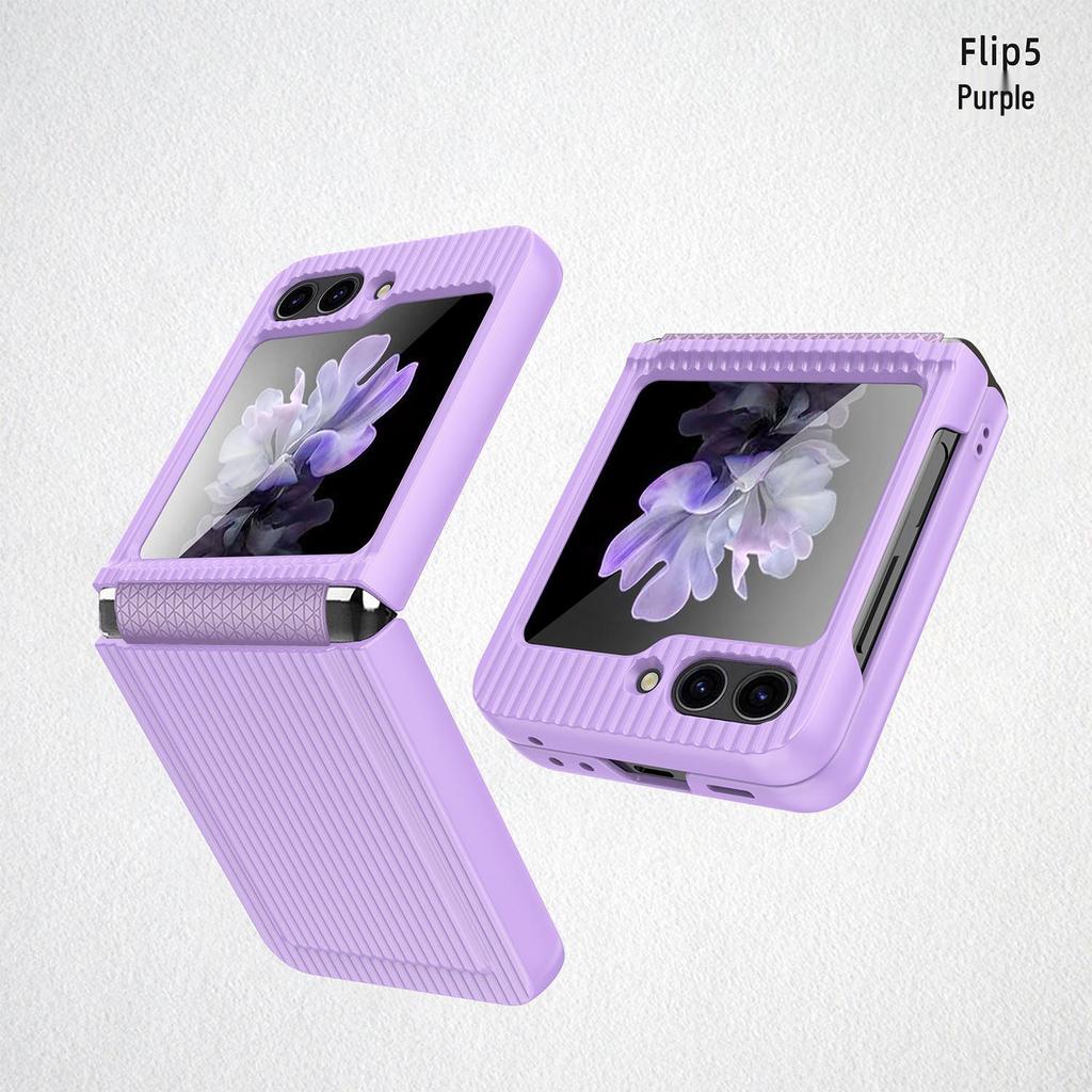Ultra-Thin Samsung Flip5 Protective Case: Hinge Drop-Proof Design with Integrated Film