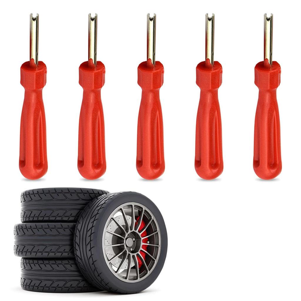 5 Pcs Car Valve Driver Tire Bar Wrench Air Valve Wrench Tire Valve Stem