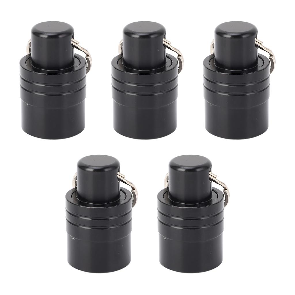 5PCS Drill Bit Holders with 1 Keychain Aluminum Alloy Portable Extension Bar Holder for Electric Ham
