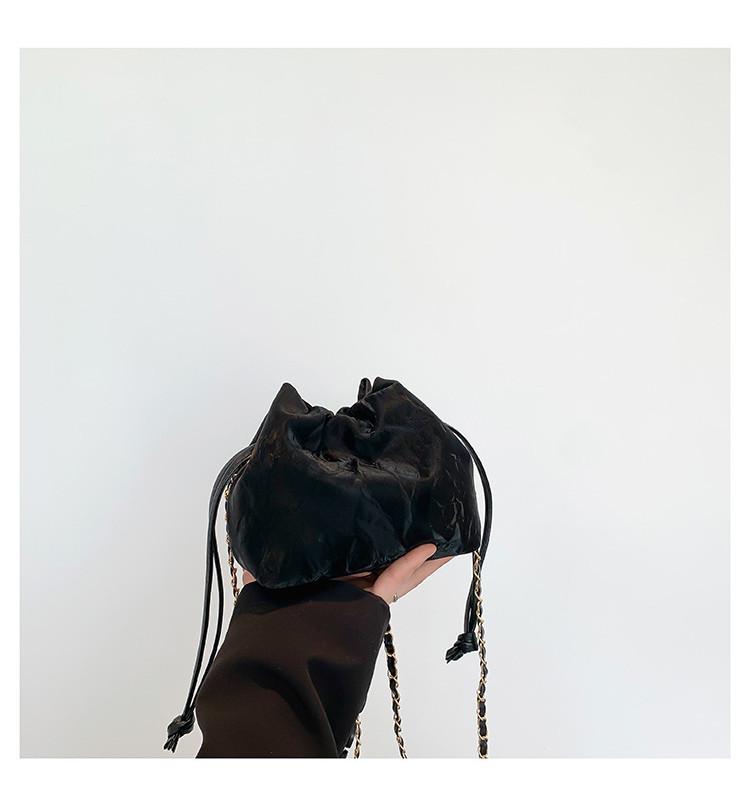 Large Capacity Urban Minimalist Style 2024 Chain Single Shoulder Crossbody Bucket Bag