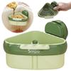 Suction Cup Sink Corner Rack with Drain Hole Sinks Trash Food Waste Catcher Triangle Storage Rack