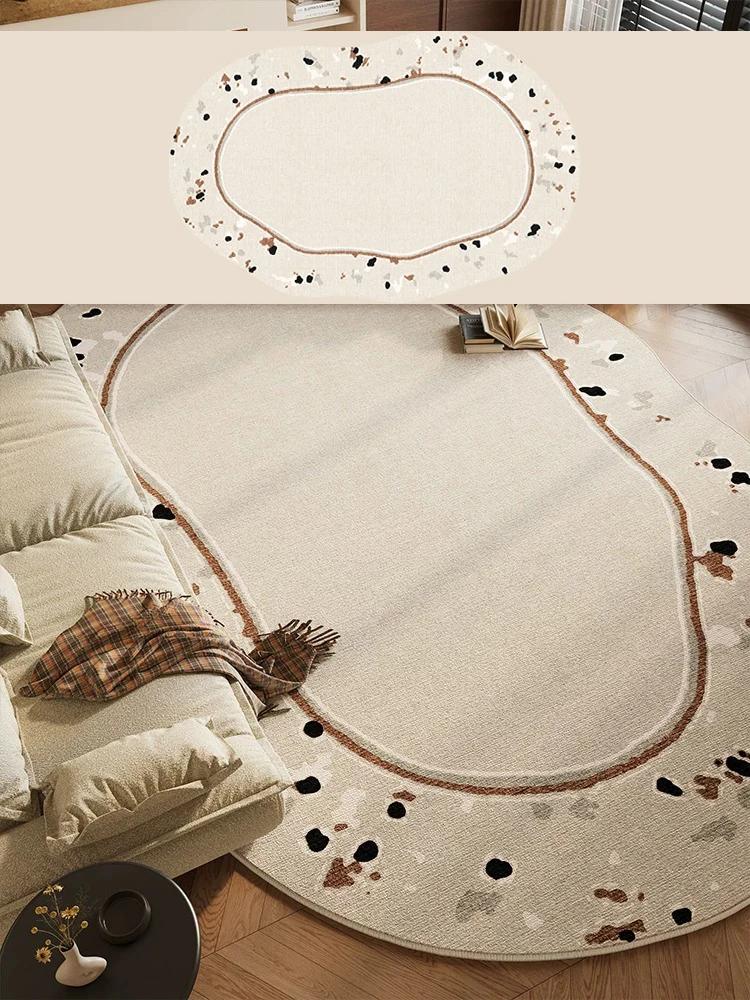 Living Room Carpet Irregular Shape Light Luxury Rug Bedroom Mat Soft Washable Rugs Anti-slip Mats Home Decoration Alfombra Salón