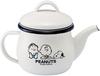 Toyoho PEANUTS Enamel Teapot (with strainer) White Size: Approx. W18 D10.6 H12.5 SNJ-2306