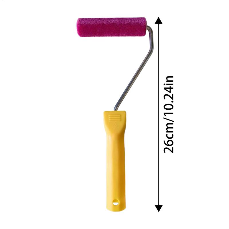 House Paint Rollers Door Paint Roller 7.09 Inches Multi-Functional Painting Brush With No-Slip Handle High-Density Foam Sponge