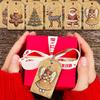 40pcs, Christmas tags, gift labels, party decorations, DIY cards, holiday home decor, greeting cards, party cards, gift twine