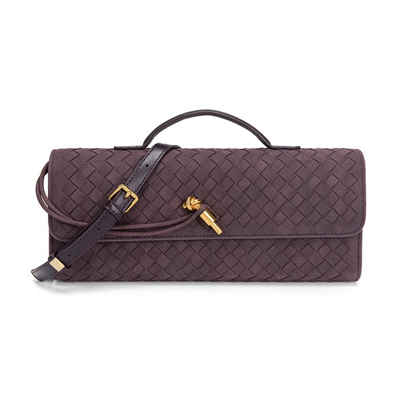 High-End Versatile Woven Baguette Crossbody Tote