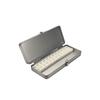 1Pcs Home Office Supplies Durable Silvery Gray Metal Rectangular Box With Lid-Ideal For Bills Cosmetics Storage