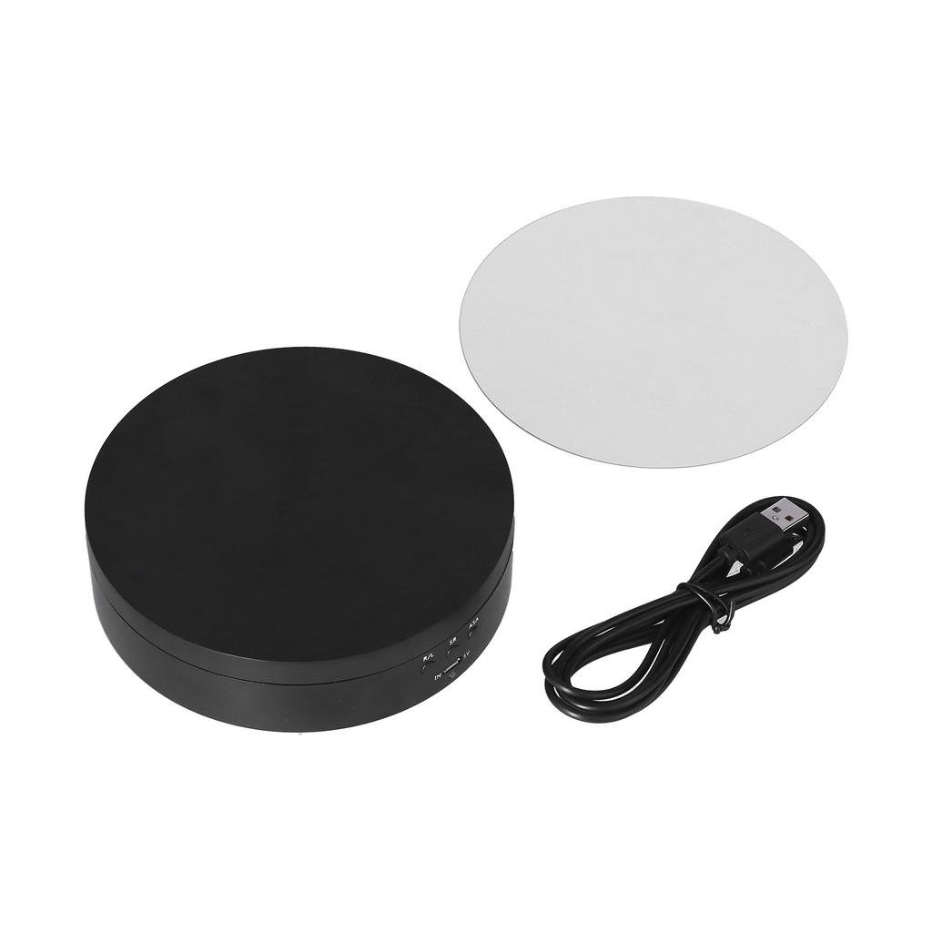 Motorized Rotating Display Stand 138mm Electric Rotating Turntable 3 Speed   USB Powered Jewelry Display Bracket