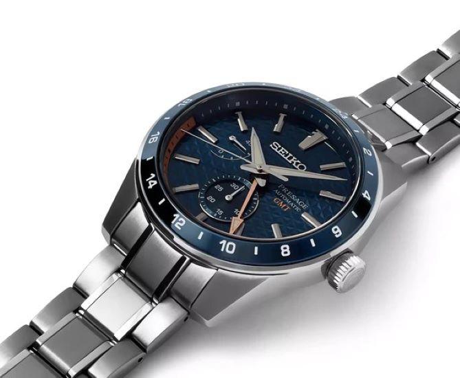 Seiko Presage Sharp Edged Series Automatic 6R64 GMT Men’s Watch SPB217J1