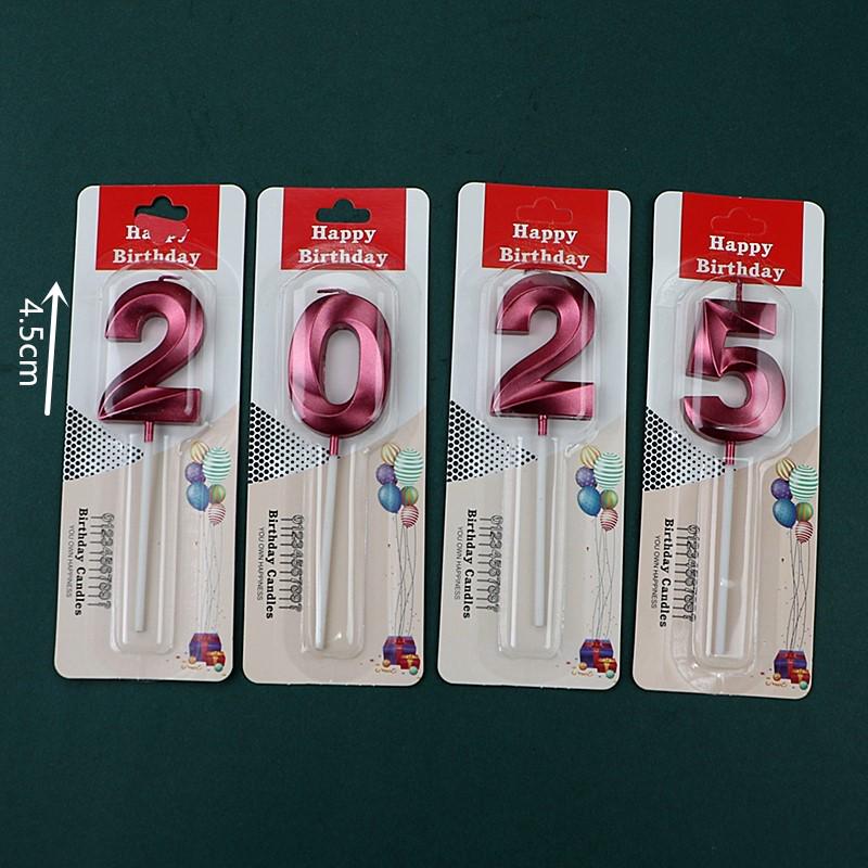 50 Gold and Silver Number Candle Cake Toppers - Individually Boxed Party Decorations