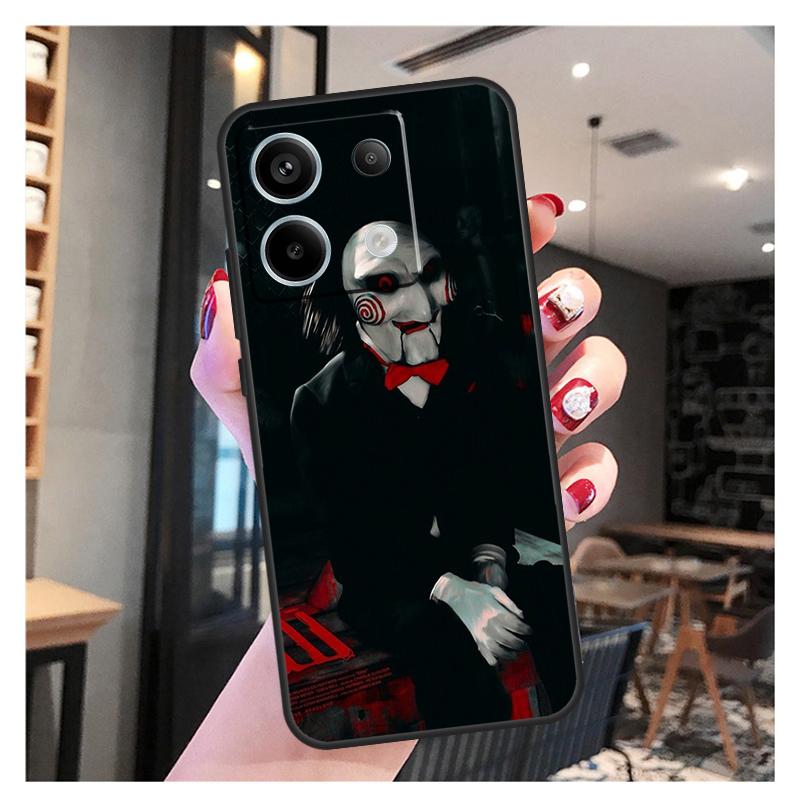 Saw Jigsaw Puppet Case For Xiaomi Redmi Note 13 12 11 9 10 Pro 9S 10S 11S 12S Redmi 13 12 10C 12C 13C Coque