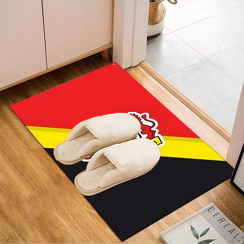 Bayer Football Club Printed Office Carpet Chair Cushion Entryway Rug, Rugs for Living Room, Bedroom Christmas gifts