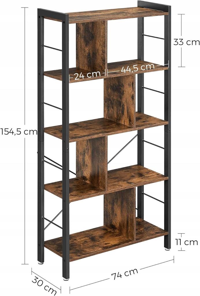Open office shelf for binders with 5 shelves Industrial Bookcase