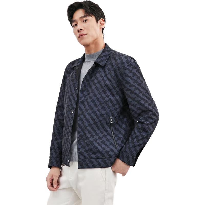 

Qipilong Men s Milan Style Reversible Triple-Proof Jacket L