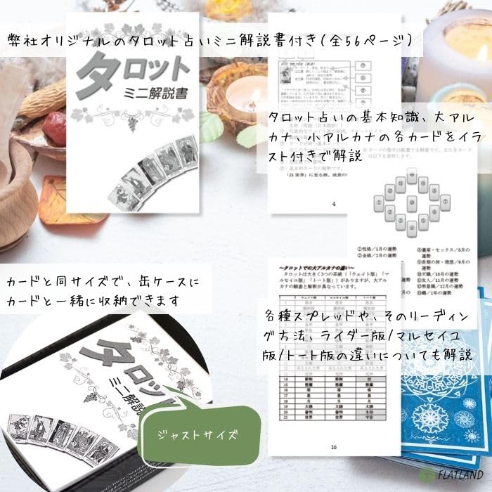 The Stoller Tarot In a 78 Tarot with Japanese Tin Case Tin, Mini-Size Cards, Authentic, Instructions,