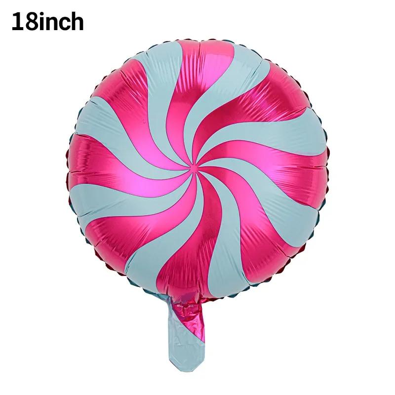 18 inch Candy Aluminum Balloon Children's Birthday Party Decoration Lollipop Aluminum Foil Balloon Kids Helium Balloon
