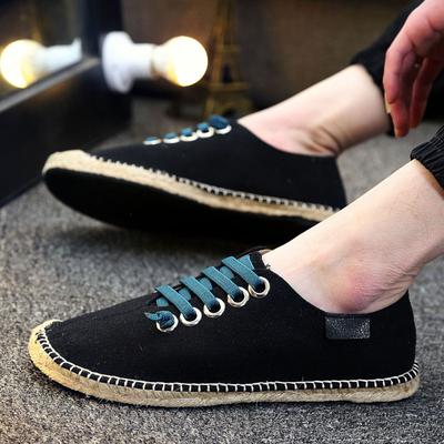 Canvas Slip On Shoes Man Canvas Shoes Solid White Fashion Knitting Casual Men Mens Sapatos Korean Sneakers Light Breathablegy669