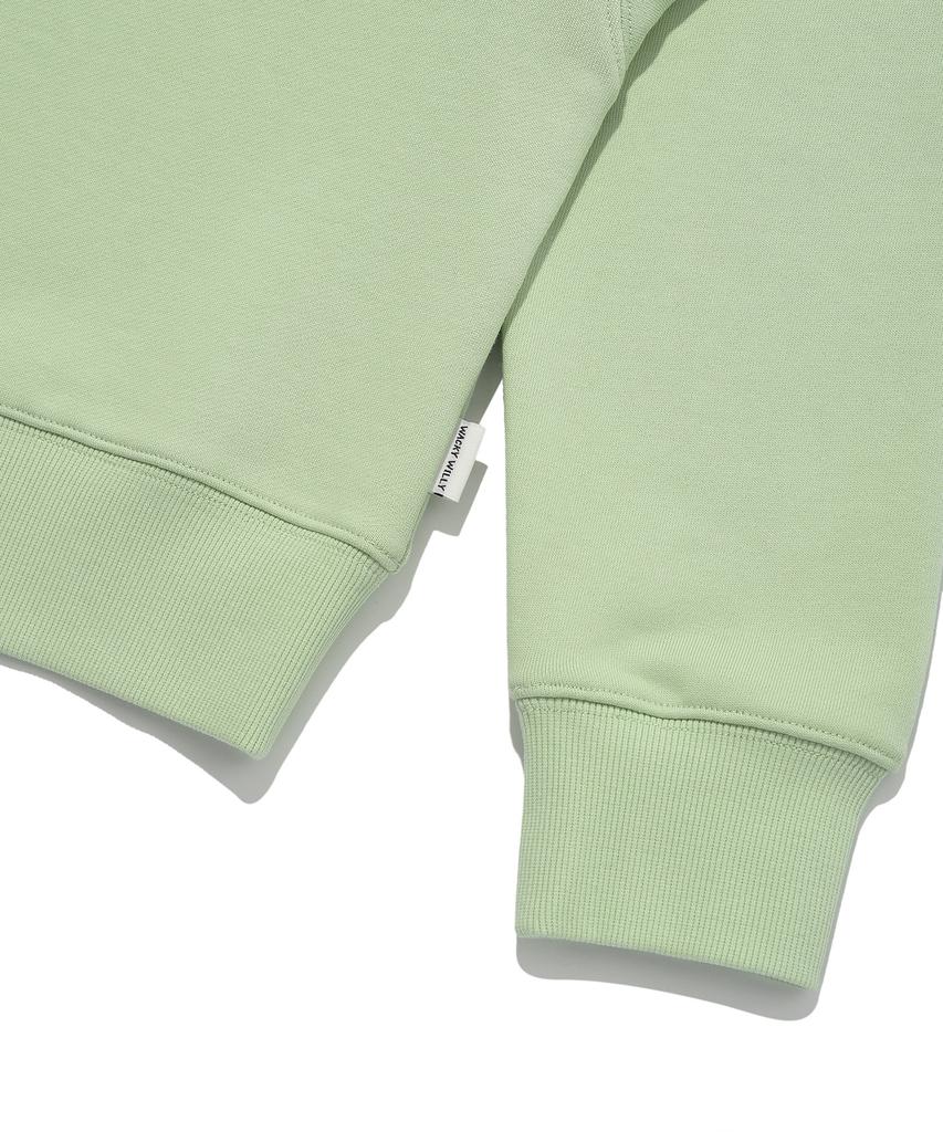 WACKY WILLY Women'S Lily Wappen Crop Sweatshirt Mint