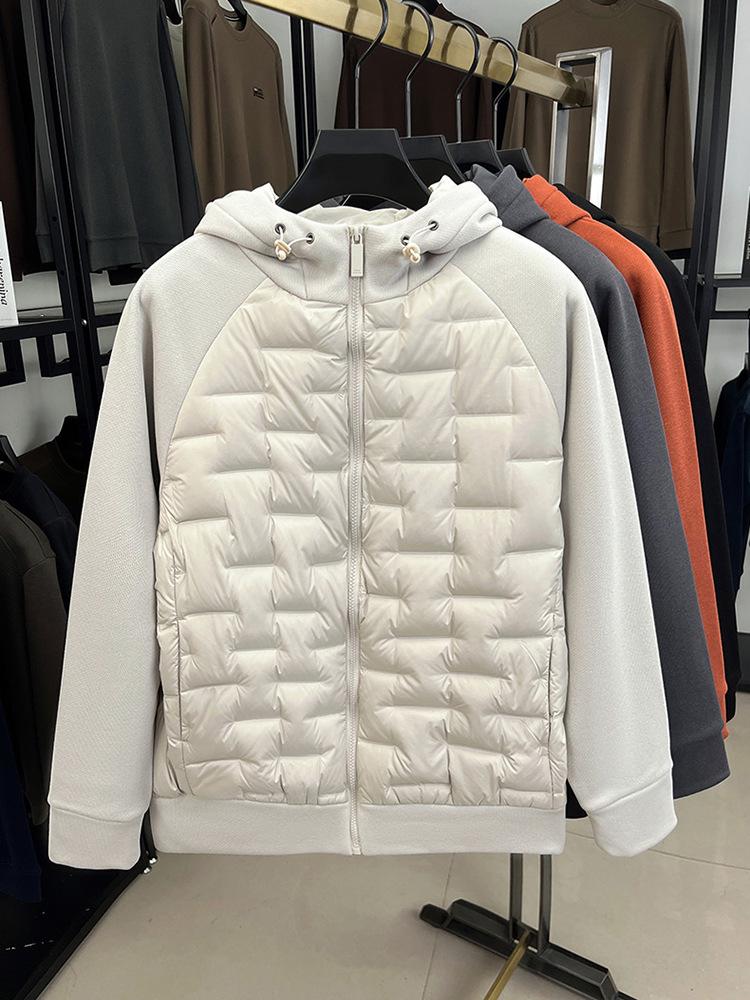 Herren Trendy Leichte Kapuzen-Daunenjacke - Wintermode 2025, Vielseitig & Warm