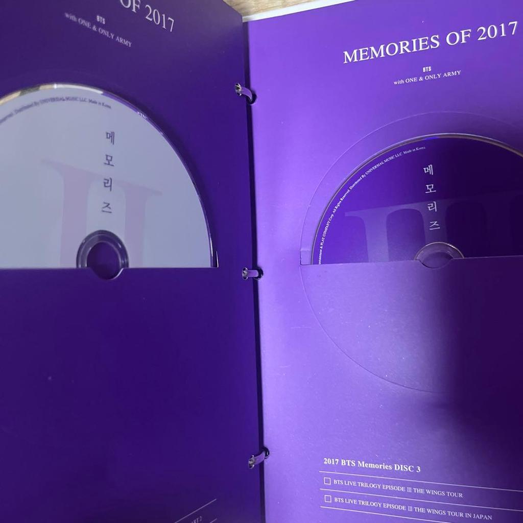 [USED] BTS MEMORIES OF 2017 DVD