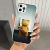 Naughty Cute Bear Funny Mascot Phone Case for Iphone 17 Air 16 15 Plus 14 13 Mini 12 11 Pro Max 16E 7 8 SE 2020 Soft Funda Print