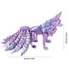 Multicolor Fox Action Figure Multi-jointed Fine-tailed Fox Doll  Desktop Decoration
