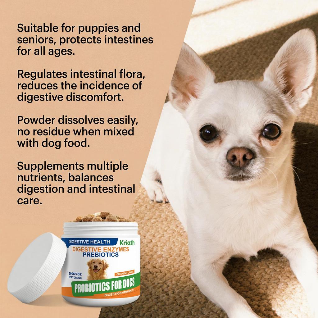 Kriath Gentle Probiotic Granules for Dogs – Suitable for All Breeds Daily Care