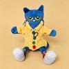 Boneca de Pelúcia Pete O Gato Conjunto de 4 Estilos Gato Azul Macio Brinquedo de Pelúcia com Guitarra Coração & Camisa de Botão Personagem de Livro Infantil Pelúcia Presente para Crianças