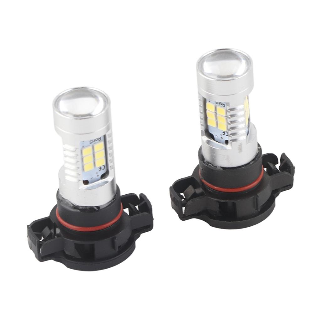 2x White 5202 H16 Fog Or Daytime Running Lights High Power LED Bulbs For Car Truck Motorcycle Boat RV Trailer